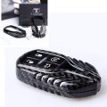 For 2013 Maserati Msa Remote Start Key Cover Trim W Keychain Carbon Fiber Red Black