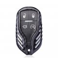 For 2013 Maserati Msa Remote Start Key Cover Trim W Keychain Carbon Fiber Red Black