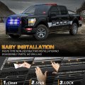 Xridonsen 2pcs 30 Inch Blue White Grill Emergency Lights Strip 360 Led Tailgate Rear Window Grille Strobe Flashing Warning