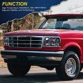 G-plus Headlights Compatible With 92-96 Bronco Ford F150 F250 F350 Super Duty Incl 97 9th Old Body Style Headlamps Replacement