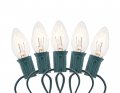 Creative Hobbies 3228x25 Pack 7c7 Cl 7 Watt C7 Night Light Longer Life 130 Volt Clear E12 Candelabra Base Replacement Bulbs