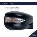 Spieg Ni1321225 Passenger Side Mirror Replacement For Nissan Altima 2013-2018 Power Heated Turn Signal Light Paintable Black Rh