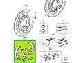 Land Rover Parking Brake Shoes Lr2 New Ferodo Lr001020