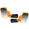 Niche Orange Offroad Break-away Side View Mirror Set For Utv X Utility Vehicle With Pro-fit Roll Cage Bar