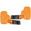 Niche Orange Offroad Break-away Side View Mirror Set For Utv X Utility Vehicle With Pro-fit Roll Cage Bar