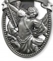 Sacred Traditions Silver Tone Zinc Alloy Archangel St Michael Protect Us Visor Clip 2 1 4 Inch