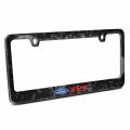 Ipick Image For Ford Svt Real Black Forged Composite Carbon Fiber License Plate Frame