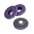 5 Pack Purple Strip Discs Stripping Wheel 4 X 8 Inch Paint Polish Disc Rust Fit For Angle Grinder Clean Oxidation