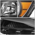 Black Housing Amber Corner Headlight Lamps Tool Kit Compatible With Chevy Colorado 15-17