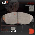 A-premium Front Ceramic Disc Brake Pads Set Compatible With Select Honda Models Civic 2012 2013 2014 2015 Hardware 4 Pcs