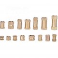 Balacoo 450pcs Medical Equipment Devices Compurter Brass Knurled Nut Round Threaded Inserts For Plastic Fastenerss Lumber T
