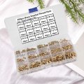 Balacoo 450pcs Medical Equipment Devices Compurter Brass Knurled Nut Round Threaded Inserts For Plastic Fastenerss Lumber T