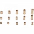 Balacoo 450pcs Medical Equipment Devices Compurter Brass Knurled Nut Round Threaded Inserts For Plastic Fastenerss Lumber T