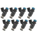8pcs 4 Holes Automotive Engine Fuel Injectors Compatible For 2010-2013 2015 Cadillac Escalade 8l 2010-2014 For Gmc Savana 3500 