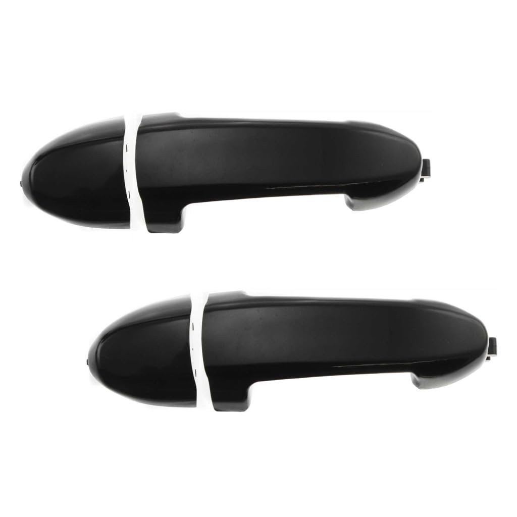 Exterior Door Handles For Mercury Mariner 2005 2011 Front Driver And Passenger Side Pair Smooth Black Without Key Hole