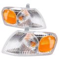 Toyota Corolla Signal Light Pair Driver And Passenger Side For 1998 1999 2000 Replaces 81520-02040 81510-02040 To2520150 