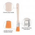 Uxcell 36pcs 6 5 Paint Brush 2 Width Soft Nylon Bristle With Wood Handle For Wall Cabinets Fences