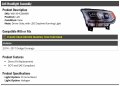 Left Driver Side Halogen Headlight Assembly Chrome Bezel With Led Daytime Running Light Compatible 2014-2017 Dodge Durango