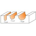 Cmt 814 501 11 3-piece Round Nose Set 1 2-inch Shank 