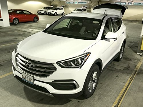 Red Hound Auto 2 Front Center Console Cup Holder Inserts 2013-2019 For Hyundai Santa Fe Black Liner