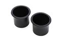 Red Hound Auto 2 Front Center Console Cup Holder Inserts 2013-2019 For Hyundai Santa Fe Black Liner