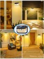 Lansow Solar Motion Lights Outdoor 6 Pack 188 Led 3 Modes Wireless Sensor Ip65 Waterproof 270a Lighting Powered Security Wall 