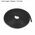 Uxcell Foam Rubber Seal Weather Strip 10mm Diameter 5 Meters Long Black