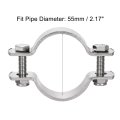 Wall Mount Ceiling Pipe Support 304 Stainless Steel Bracket Clamp For 55mm