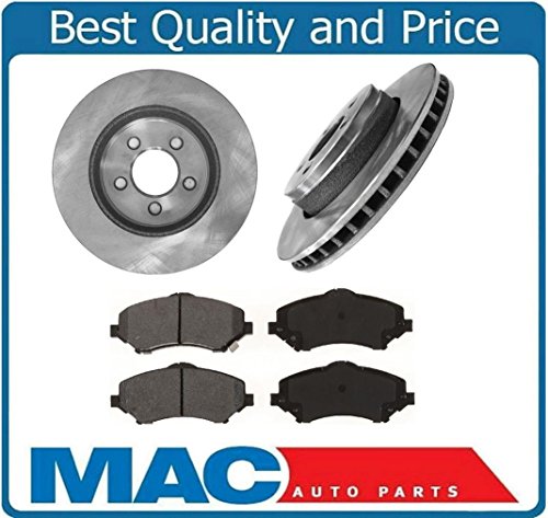 Front 302mm 12 Disc Brake Rotors Ceramic Pads Replacement Part For Jeep Liberty 08-12