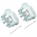M Mati 2 Pcs Rear Axle Nuts With Pins For Honda Rancher 350 400 420 Foreman 450 500 520 Recon 250 Rubicon Rincon 650 680