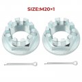 M Mati 2 Pcs Rear Axle Nuts With Pins For Honda Rancher 350 400 420 Foreman 450 500 520 Recon 250 Rubicon Rincon 650 680