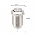 Uxcell Latching Metal Push Button Switch High Head 12mm Mounting Dia 1no Ac250v 2a