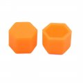 Uxcell 20pcs 21mm Orange Silicone Car Wheel Lug Nut Bolt Hub Covers Screw Dust Caps