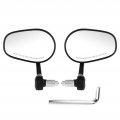 2pcs Motorcycle Rear View Mirror Handle Bar Endview Convex Mirrors Rearview Universal Rear 7 8in 22mm Handlebar Cnc Aluminium