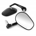 2pcs Motorcycle Rear View Mirror Handle Bar Endview Convex Mirrors Rearview Universal Rear 7 8in 22mm Handlebar Cnc Aluminium