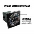 Pentagram Pentacle Star Wiccan Witch Tow Trailer Hitch Cover Plug Insert