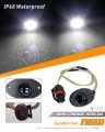 Hercoo Led License Plate Light Tag Lamp Rear Lights Socket Pigtail Wire Harness Plugs Assembly Compatible With Dodge Ram 1500