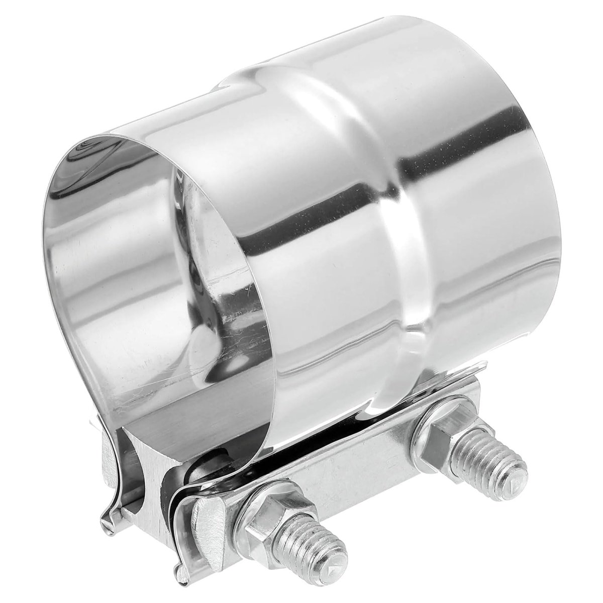 2-3 4 Exhaust Clamp 3 Stainless Steel Butt Joint Band Sleeve Coupler Pipe Repair Universal Widening For Od To 4 Id Mufflers