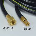 Riverweld Power Cable Hose For Sg-55 Plasma Cutter Torch 12feet Wire 6mm2 Connector 3 8-24 Inside M16x1 5