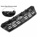 Kuafu Front Bumper Center Grille Assy Compatible With 2018 2019 2020 Subaru Crosstrek Grill Radiator Upper Top Gloss Black