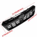 Kuafu Front Bumper Center Grille Assy Compatible With 2018 2019 2020 Subaru Crosstrek Grill Radiator Upper Top Gloss Black