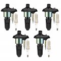 5 Ignition Coils With Iridium Spark Plugs For Chevrolet Gmc Olds Saab Isuzu Trailblazer Envoy Rainer Colorado Canyon Uf303 
