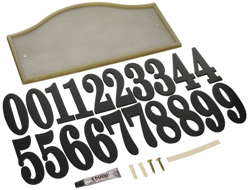Qualarc Rig-4916 Ridgestone Serpentine Arched Crushed Stone Address Plaque Slate