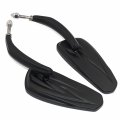 Httmt Motorcycle Custom Black Flash Engraved Back Grooved Stem Compatible With Fits 1982-later H-d