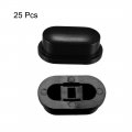 Uxcell 25pcs Tactile Push Button Switch Caps 18x10x7mm For Micro Black