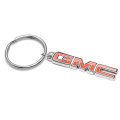 Gmc In Red Logo Shape 3d Die-cut Metal Key Chain Key-charm Official Licensed