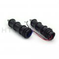 Httmt Mt291-017-1-bk Black Spike Hand Grips Turn Signals Compatible With H-d Customs Dyna Softail 1 Inch