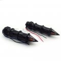 Httmt Mt291-017-1-bk Black Spike Hand Grips Turn Signals Compatible With H-d Customs Dyna Softail 1 Inch