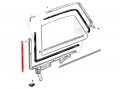 Auto Krafters Compatible Replacement For Qtr Window Vertical Weatherstrip Pair 1961-63 Galaxie Monterey 2dr Hardtop Exc