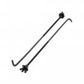 Uxcell Black Adjustable Battery Hold Down Bolts Clamp Bracket Holder For Auto Car
